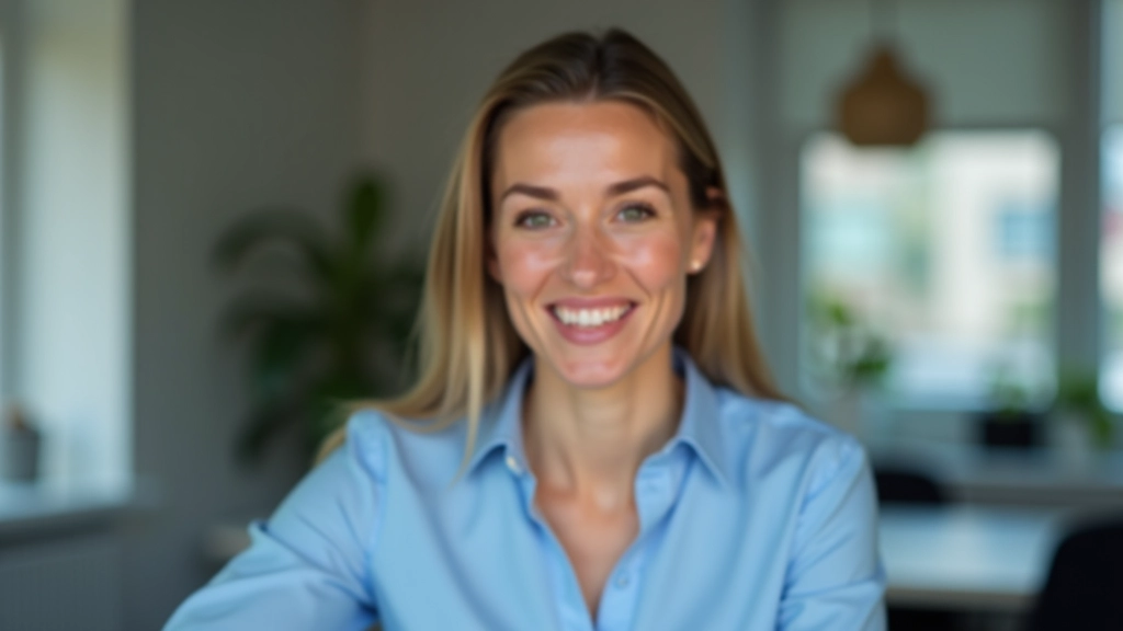 Sieviete video sapulcē ar klāt vēl trim kolēģiem uz ekrāna